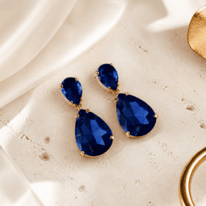 Aros colgantes azules