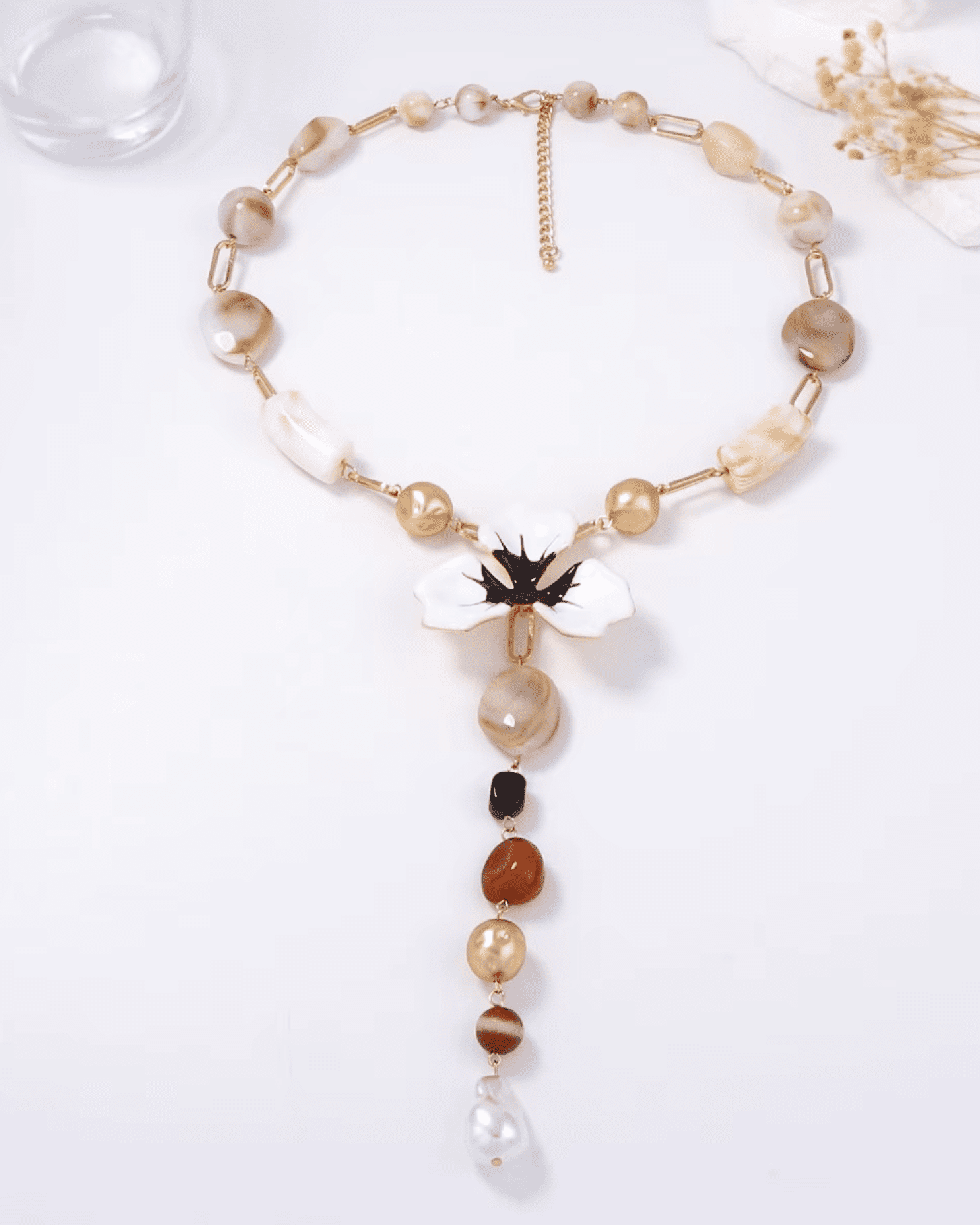 Collar largo de Flor